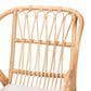 Baxton Studio Caelia Arm Chair in Black and Natural Brown, , large