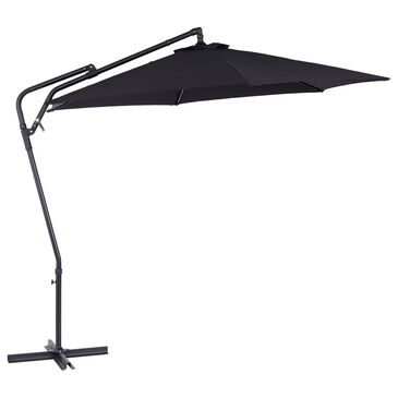 CorLiving 10" Black Cantilever Tilt Umbrella without Base, , large