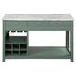 Furniture of America Kling Kitchen Island in Green and White, , large