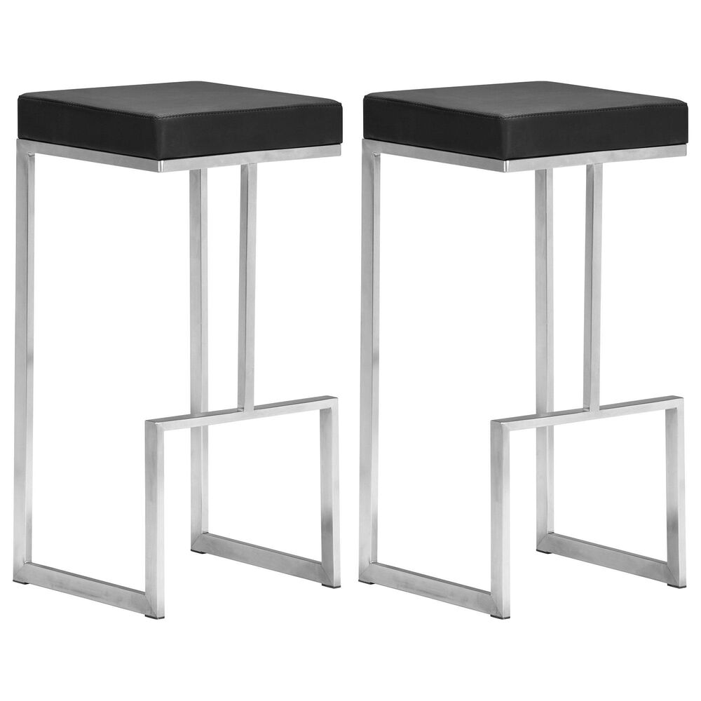 Zuo Modern Darwen Barstool in Black (Set of 2), , large