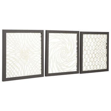 Signature Design by Ashley Odella 20" x 20" Wall Decor in Antique Gray (Set of 3), , large