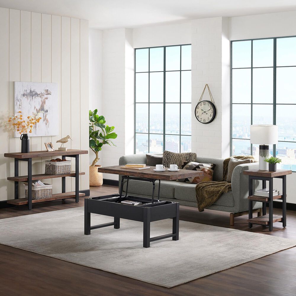 Timberlake Pomona Occasional Table Set in Black and Natural &#40;Set of 4&#41;, , large