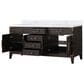 Lexora Home Laurel 72" Double Bathroom Vanity in Brown Oak with White Carrara Marble Top and Rectangular Sinks, , large
