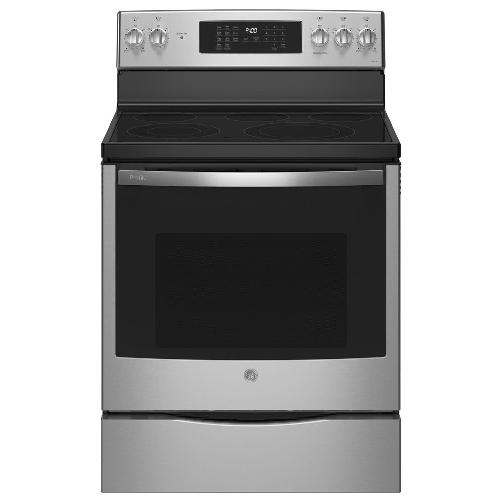 GE Profile 3-Piece Kitchen Package with 30&quot; Free-Standing Electric Range and 24&quot; Dishwasher in Fingerprint Resistant Stainless Steel, , large