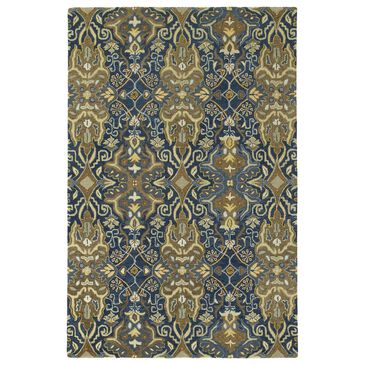 Kaleen Rugs Amaranta 4" x 6" Navy, Steel, Yellow and Light Brown Area Rug, , large