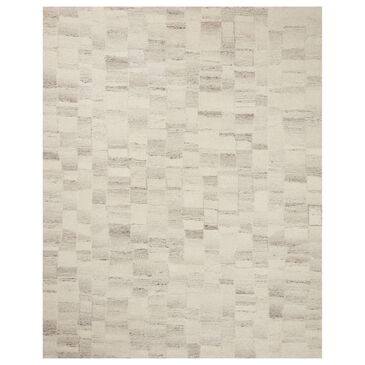 Amber Lewis x Loloi Rocky 11"6" x 15" Ivory and Silver Area Rug, , large