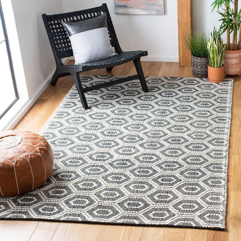 Safavieh Natura NAT476A 3&#39; x 5&#39; Ivory and Black Area Rug, , large