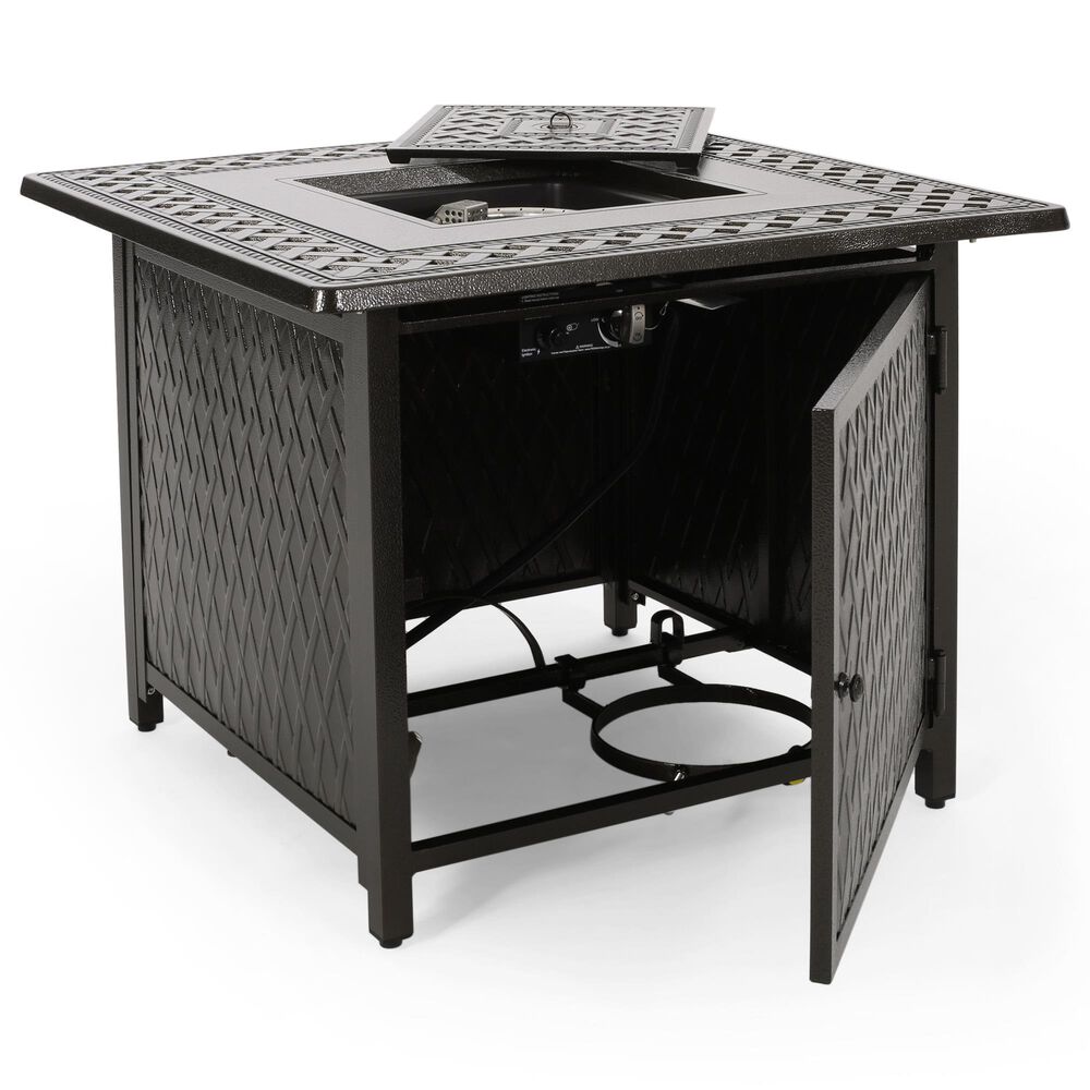 Noble House Amherst Square Fire Pit in Hammered Bronze, , large