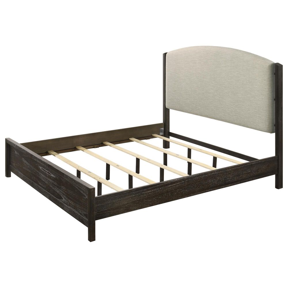 Crown Mark Ethel 5 Piece King Bedroom Set in Dark Brown, , large