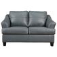 Ashley Genoa Stationary Loveseat in Steel, , large