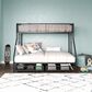 DHP Jaxon Twin over Full Bunk Bed with 2 Storage Drawers in Black, , large