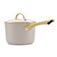 Farberware Forged Induction Ceramic Nonstick Saucepan with Lid - 3 Quart in Taupe, , large