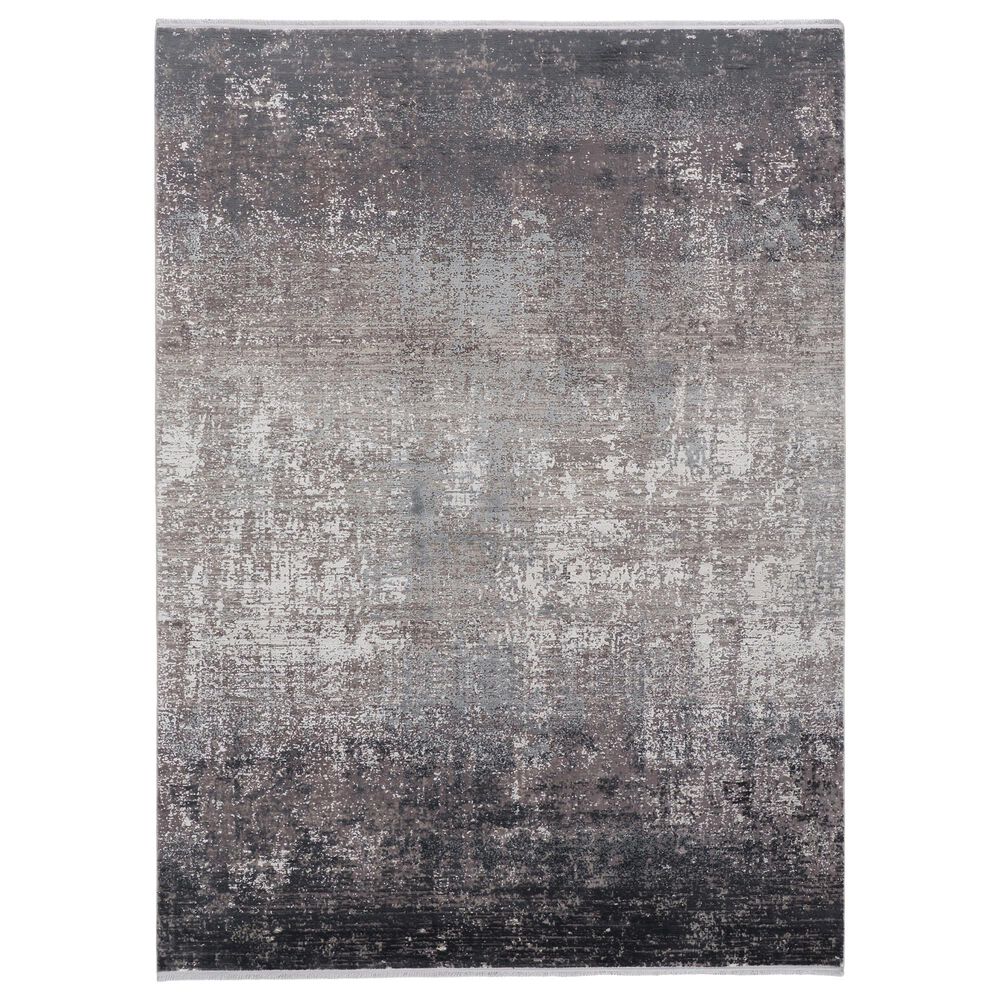 Feizy Cadiz 9"9" x 13"2" Charcoal and Black Area Rug, , large