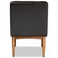 Baxton Studio Sanford Side Chair with Dark Brown Cushion in Walnut Brown, , large