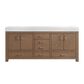 37B Alanya 72" Double Bathroom Vanity in Walnut Drift with White Composite Stone Top, , large