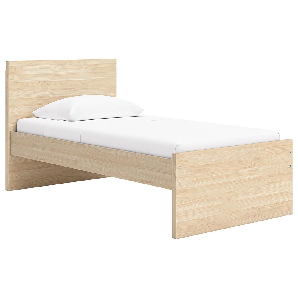 Ashley Onita Twin Panel Platform Bed in Natural, , large