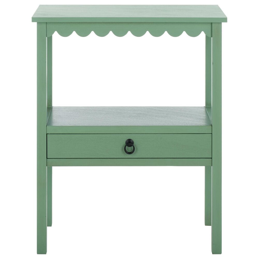 Safavieh Haven Low Drawer End Table in Sage Green, , large