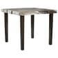 Ashley Jeshina Square Counter Height Table in Dark Brown and Beige - Table Only, , large