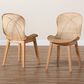 Baxton Studio Sabelle Side Chair in Natural Brown and Natural (Set of 2), , large