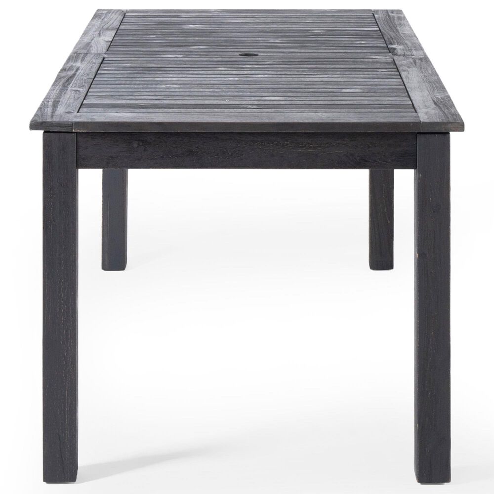 Hearth and Haven Outdoor Rectangular Dining Table in Dark Grey - Table Only, , large