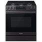 Samsung Bespoke 6.0 Cu. Ft. Smart Slide-In Gas Range with True Convection in Matte Black Steel, , large