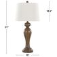LumiSource Peppa Polyresin Table Lamp in Opal Grey (Set of 2), , large