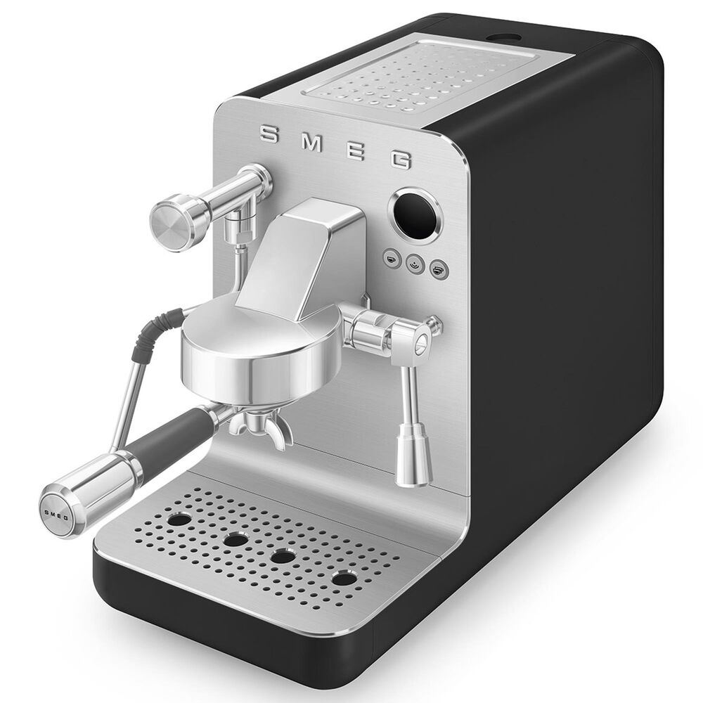 SMEG 57 Oz Espresso Coffee Machine in Black, , large