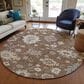 Dalyn Rug Company Portico PO6 Chocolate 8" Round Area Rug, , large
