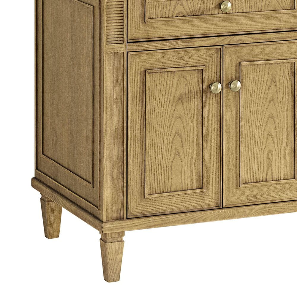 James Martin Vanities Lorelai 72&quot; Double Vanity in Light Natural Oak with 3 cm Parisien Bleu Quartz Top, , large