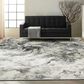 Nourison Balian 5"3" x 7"3" Silver and Black Area Rug, , large