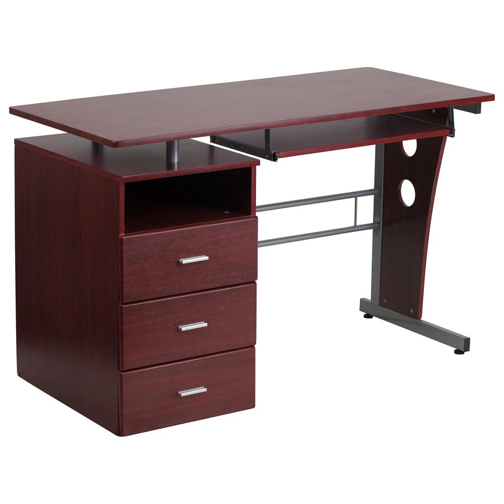 Flash Furniture Desk in Brown, , large