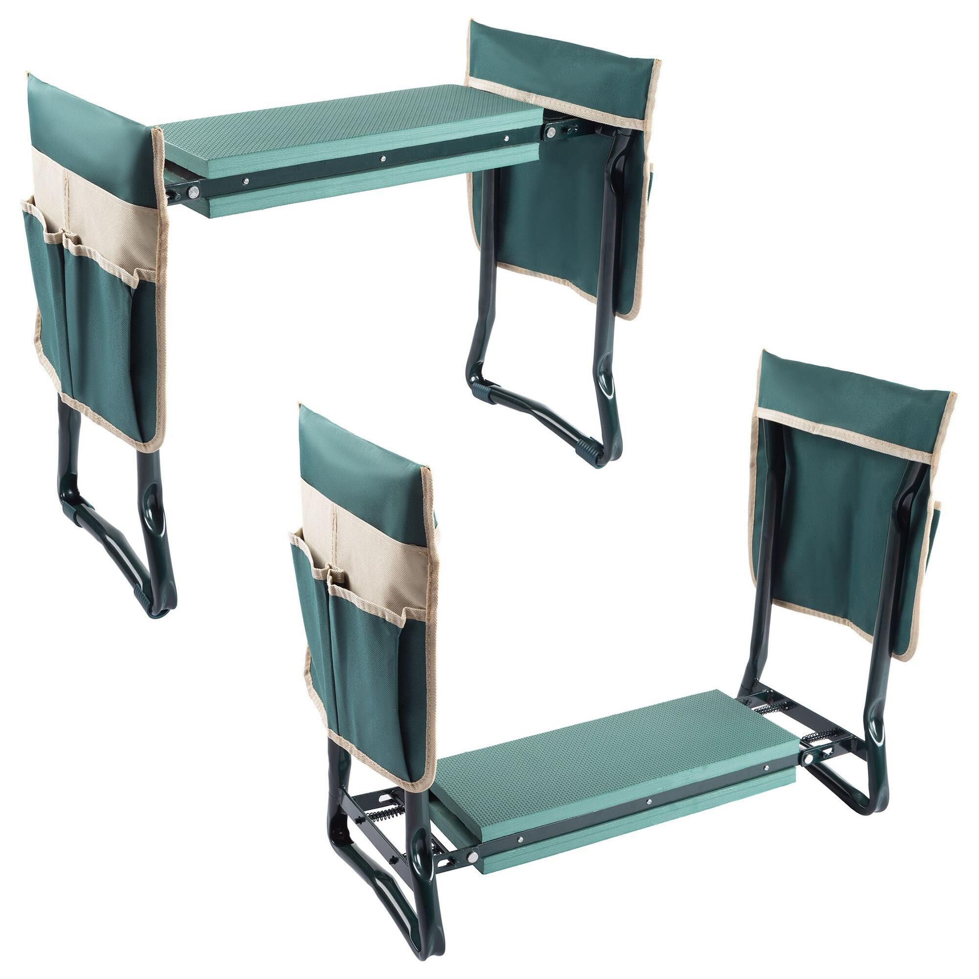 Timberlake Garden Kneeler Bench in Green NFM
