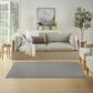 Nourison Courtyard Ivory and Blue 4" x 6" Indoor/Outdoor Area Rug, , large