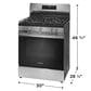 Frigidaire 30" Freestanding Natural Gas Range in Stainless Steel, , large