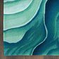 Nourison Prismatic Silver and Green 8"6" x 11"6" Area Rug, , large