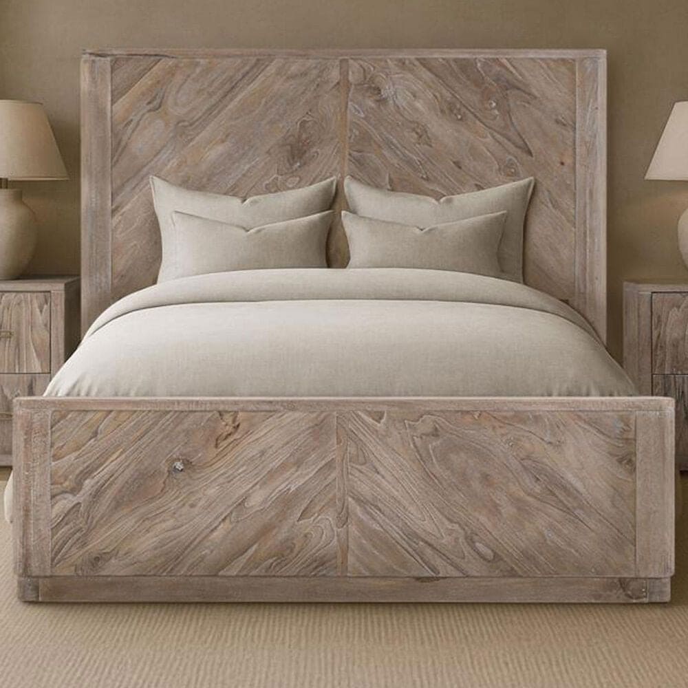 Fallridge Balam Queen Platform Bed in White, , large