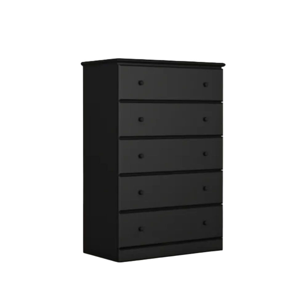 Lemoore 5-Drawer Chest in Black, , large