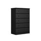 Lemoore 5-Drawer Chest in Black, , large
