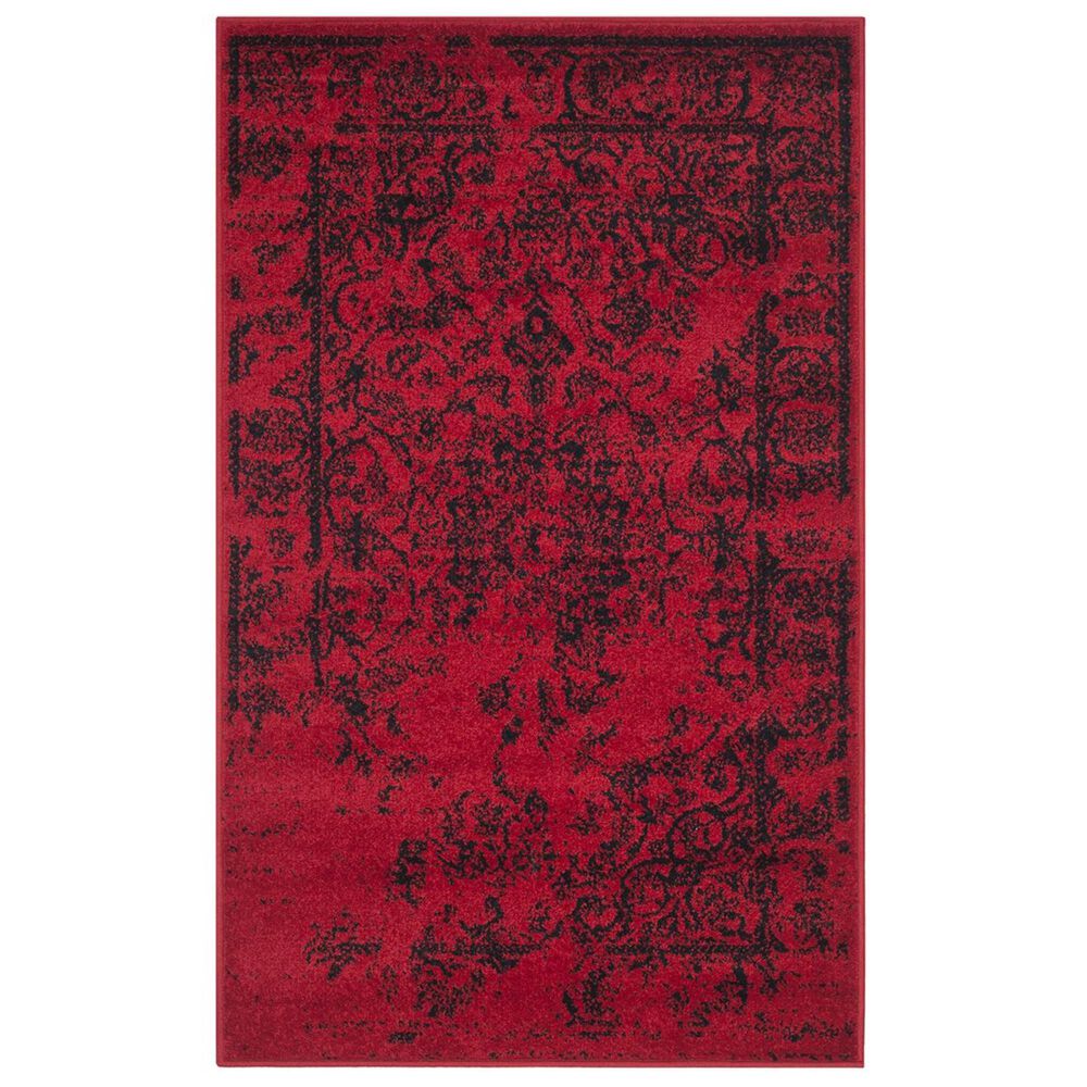 Safavieh Adirondack ADR101F-3 3&#39; x 5&#39; Red/Black Area Rug, , large