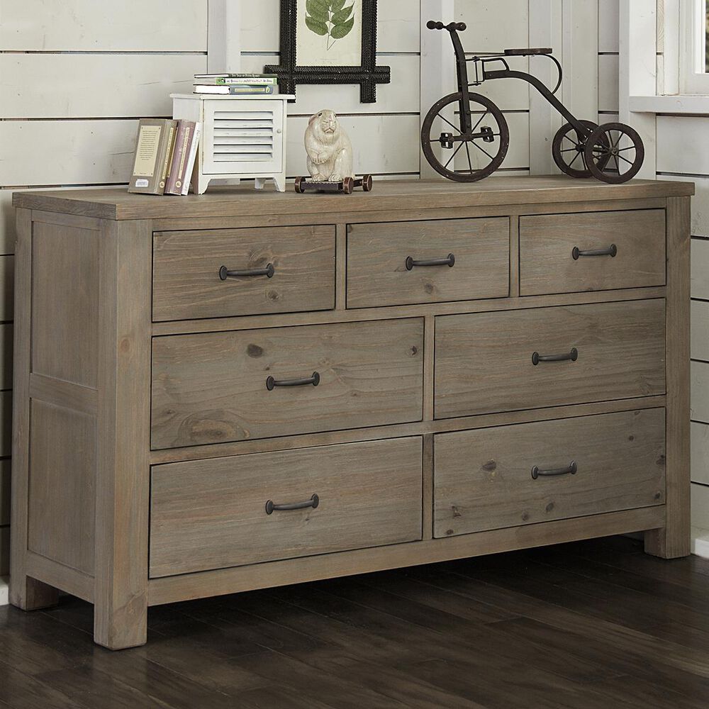 Richlands Furniture Highlands 7-Drawer Dresser in Driftwood, , large
