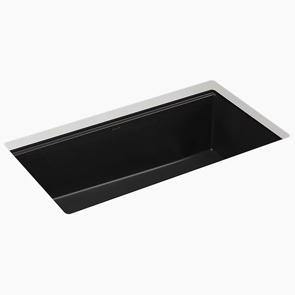 Kohler Billings 32.5" Undermount Single-Bowl Kitchen Sinks in Matte Black, , large