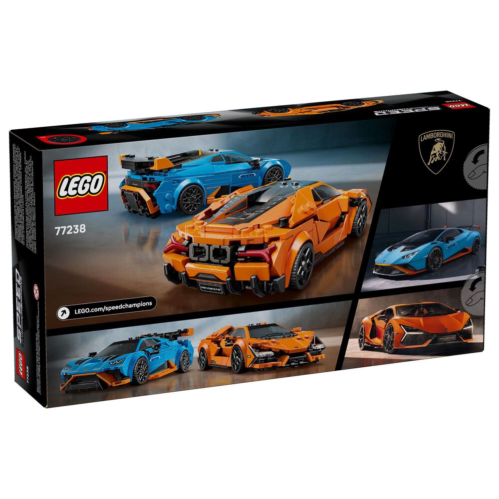 LEGO Speed ??Champions Lamborghini Revuelto and Huracan STO Building Set, , large