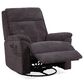 Flexsteel Sophisticated Power Swivel Gliding Recliner with Power Headrest and Lumbar in Steel, , large