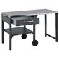 Hearth and Haven Outdoor Foldable Kitchen Cart with Side Table in Gray, , large
