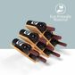 HOMLUX Modern Lattice 8-Bottle Bamboo Countertop Wine Rack in Natural, , large