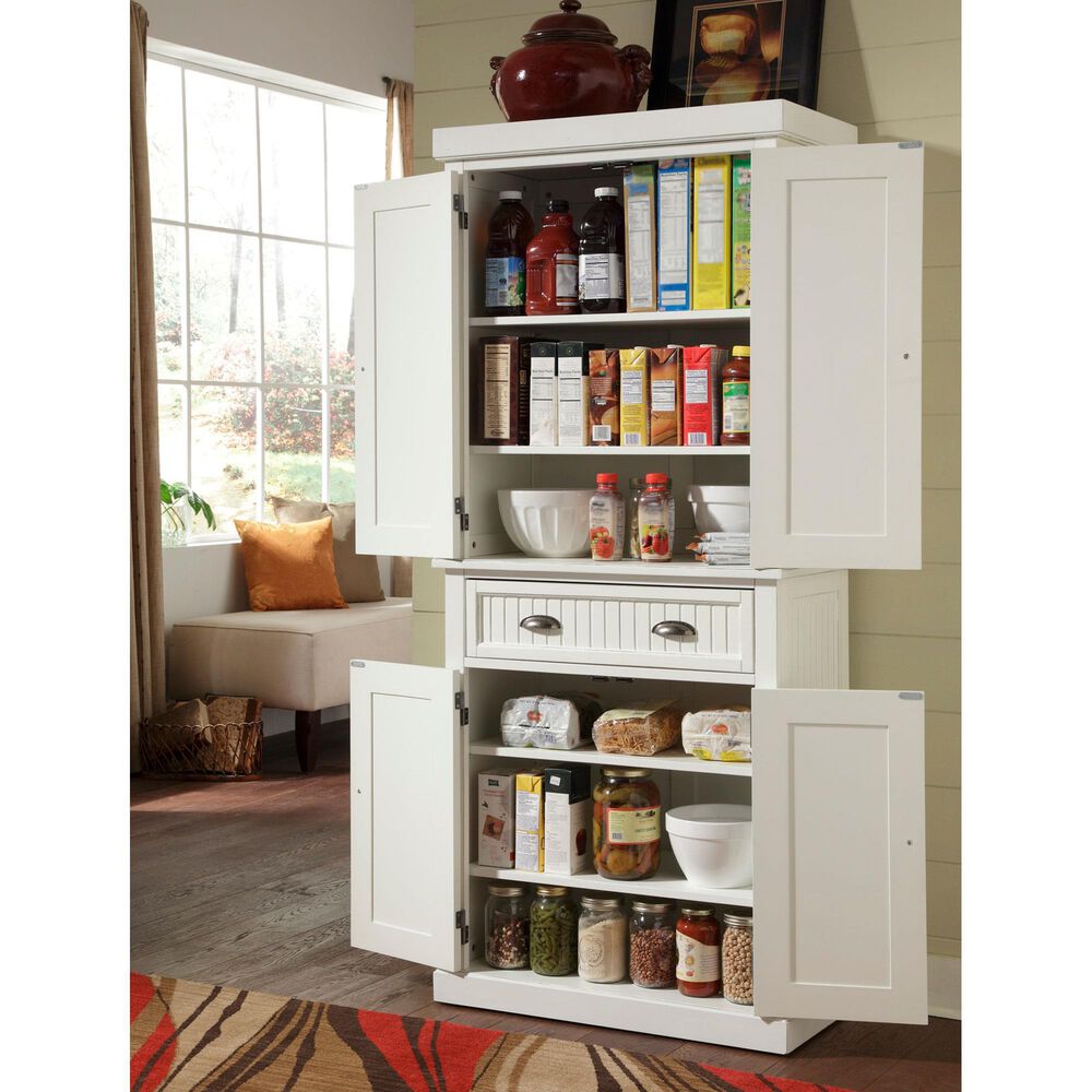 Homestyles Nantucket Pantry in Off-White, , large