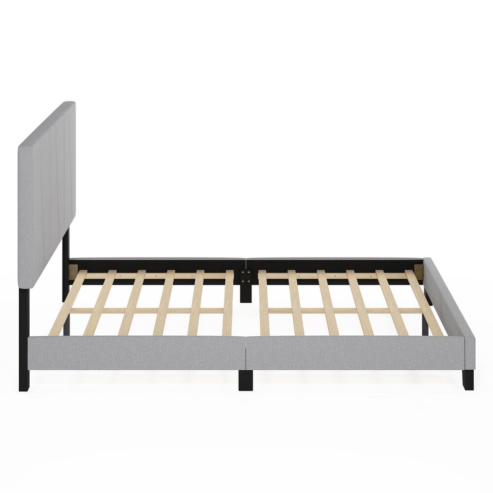 HOMLUX Lucy Queen Platform Bed Frame in Glacier, , large