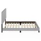 HOMLUX Lucy Queen Platform Bed Frame in Glacier, , large
