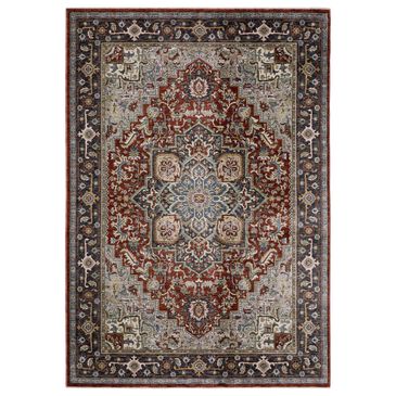 Oriental Weavers Eliana ELI11 Red and Blue 6"7" x 9"6" Area Rug, , large