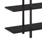 HOMLUX Turn-N-Tube 3-Tier Wide Display Shelf in Espresso and Black, , large